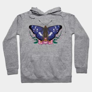 Purple Emperor Butterfly Hoodie